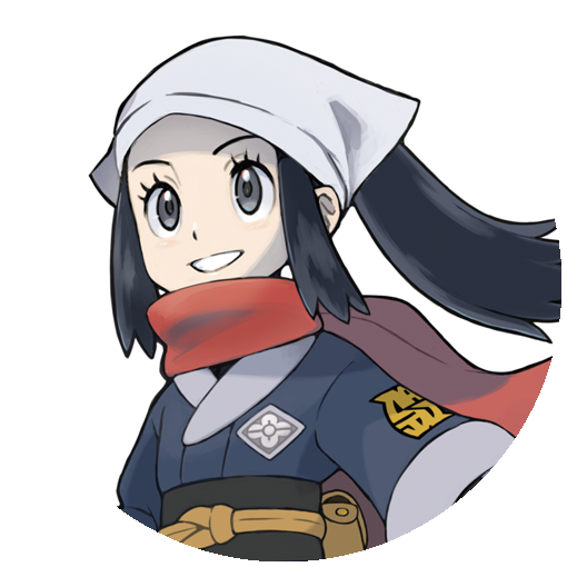 Female player character in Pokemon Legends Arceus